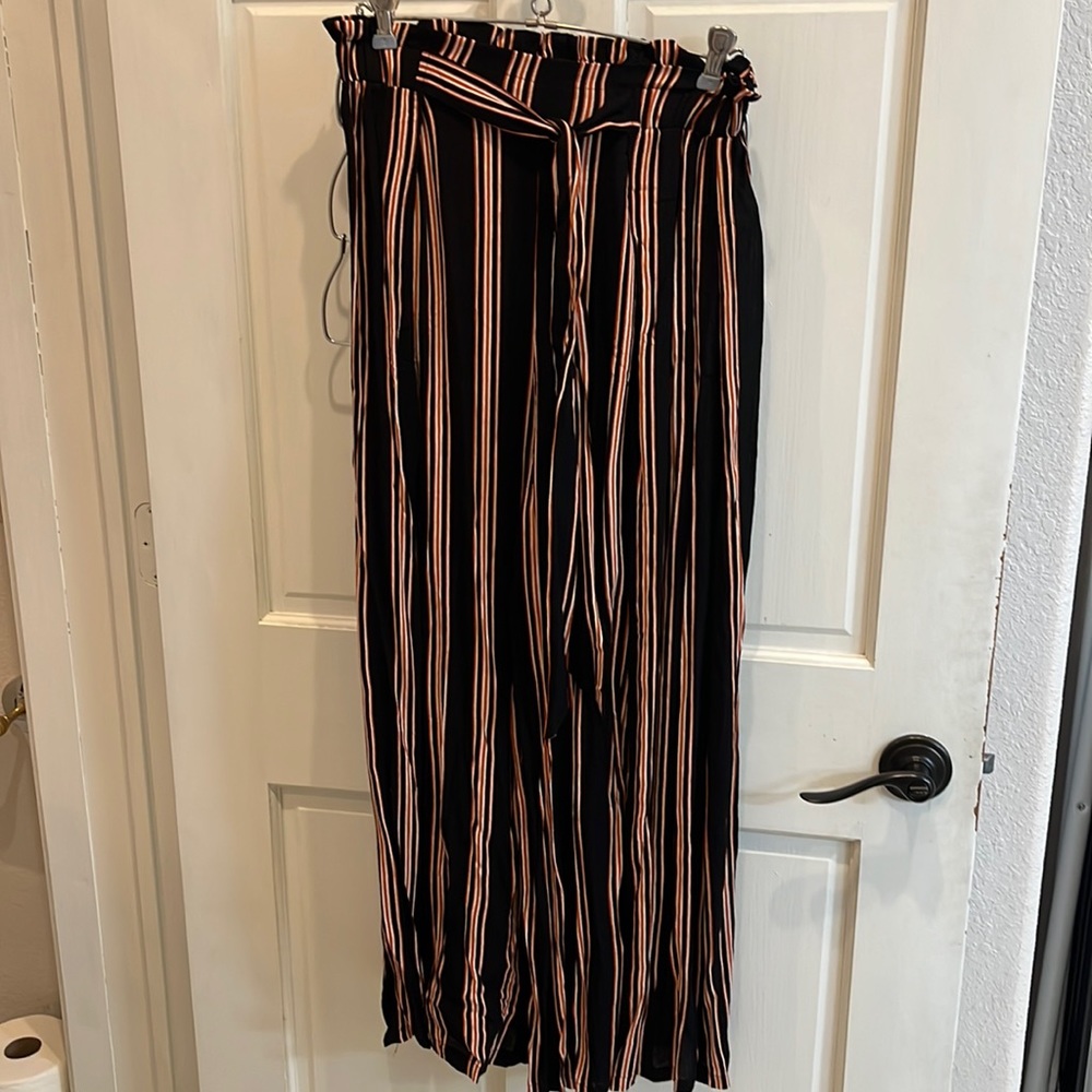 High Slit Linen Pants